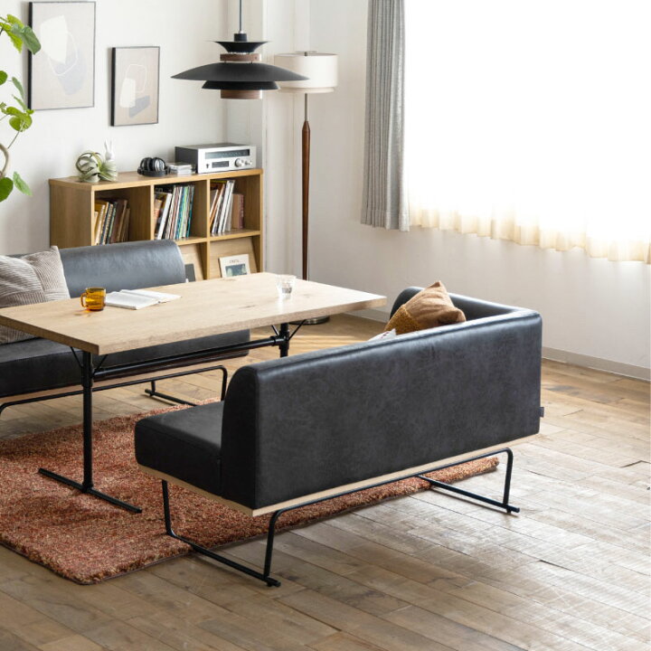 クラッシュゲート COMFORM ダントン 2人掛け ソファ 洒落れ レザーテックス