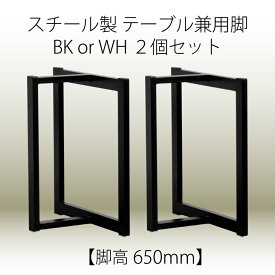 【関家具公式】COMBI-S -コンビ 兼用テーブル脚 2個セット- 一枚板 ダイニング テーブル用 鉄脚 スチール製 北欧風 おしゃれ 新生活 宅配便