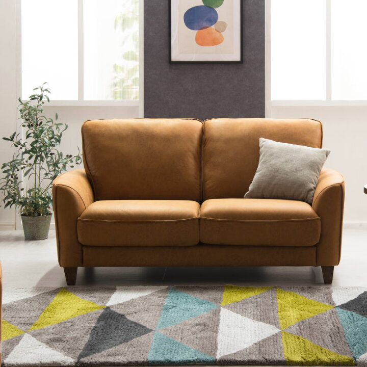 楽天市場】【公式】WEB限定モデル ソファー レザーテックス 2人掛け 二  