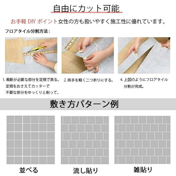 楽天市場】【全品20％OFFクーポン付き】大理石 フロアタイル PVCタイル 