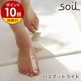 【特典付き】珪藻土バスマット アスベスト不使用 バスマット 洗面所 マット 珪藻土 ソイル soil 日本製 バスマットライト 大判 マット 珪藻土マット 速乾 おしゃれ L 足拭きマット 足ふきマット お風呂マット 北欧 乾燥 国産 イスルギ 新築祝［ ソイル バスマット ライト ］
