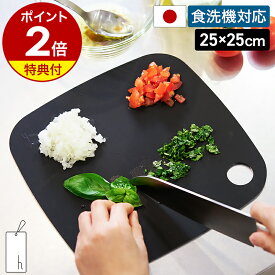 【特典付き】まな板 黒いまな板 黒 カッティングボード 楕円 抗菌 樹脂製 耐熱 熱湯消毒 食洗機対応 軽い 吊り下げ収納 時短 両面使える キッチン キッチン用品 調理器具 日本製 h concept アッシュタグ DH-011【ポイント2倍 送料無料】［ h tag カッティングマット 360° ］