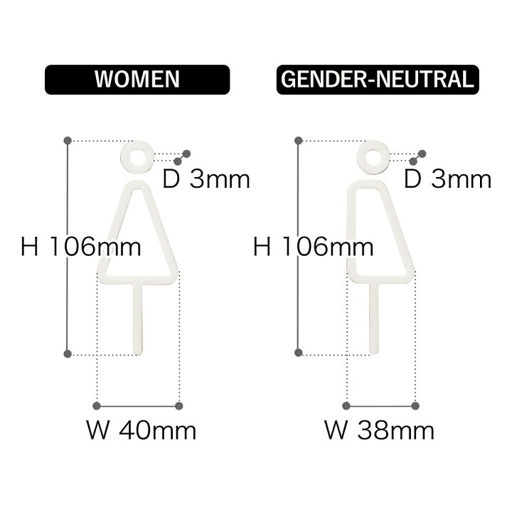 特典付き サイン トイレ ステッカー ブランド おしゃれ シール かっこいい サインプレート ピクトグラム ピクトサイン 台紙 壁紙 かわいい サインボード ドアサイン モヘイム 雑貨 インテリア オフィス 店舗 シンプル 送料無料 Moheim Restroom Sign 4pcs