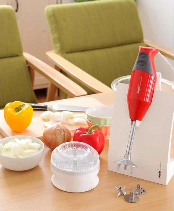 最上の品質な Bamix ミキサー フードプロセッサー M300 コンプリートセット ホワイト ミキサータイプ Fucoa Cl