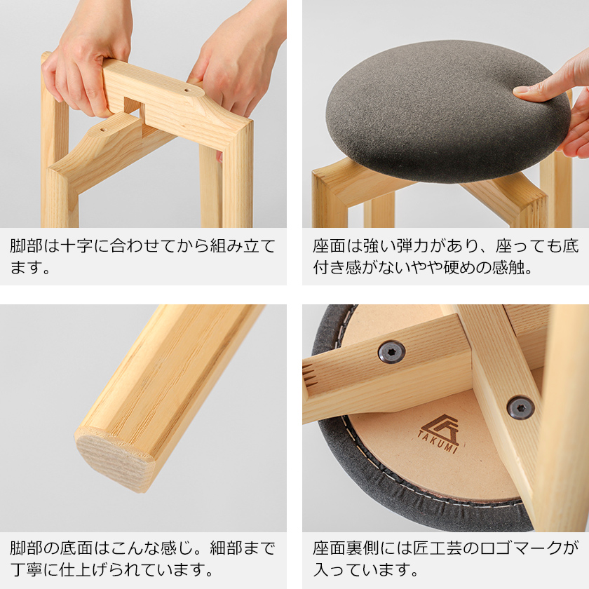 楽天市場】スツール 椅子 木製 北欧 MUSHROOM Stool 日本製 カフェ 
