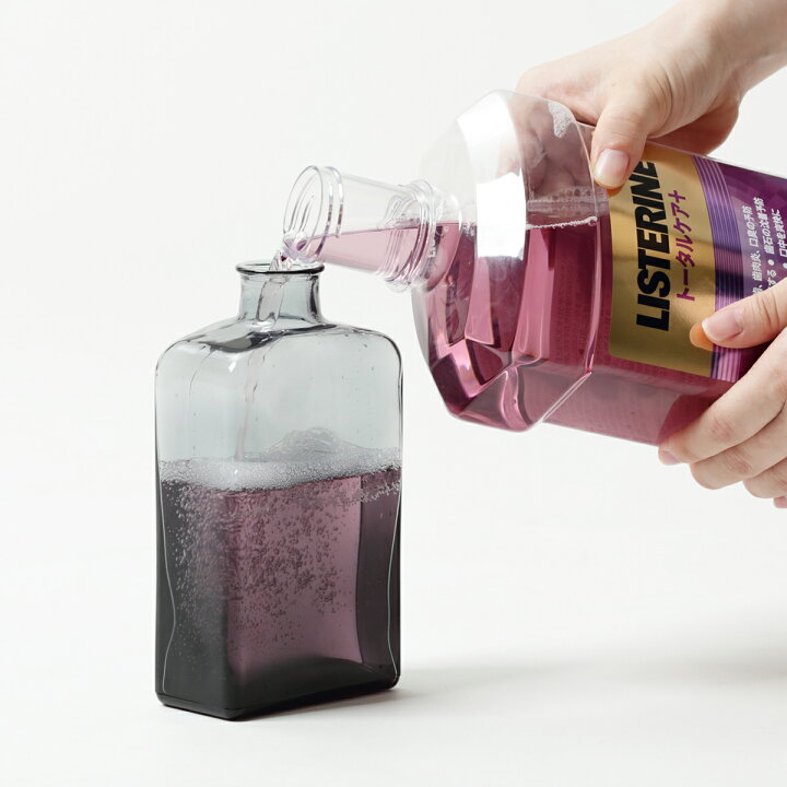 楽天市場 イデアコ マウスウォッシュ マウスウォッシュボトル 詰め替えボトル おしゃれ カップ コップ 詰め替え容器 洗口液 液体ハミガキ 詰替え瓶 400ml 歯みがき 口臭ケア 歯磨き オーラルケア デンタルケア ガラス 洗面所 洗面台 シンプル Ideaco Mouth Wash Bottle