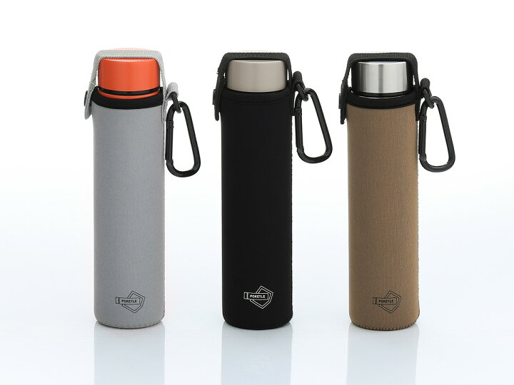 楽天市場 ポケトル 水筒 180ml マグボトル 専用 水筒カバー カラビナ Poketle 保温 保冷 軽量 コンパクト ミニサイズ ミニボトル マイボトル キッズ シンプル ランチ 弁当 ウォーキング 散歩 人気 おしゃれ かわいい ぽけとる ポケトル 6専用カバー カラビナ付