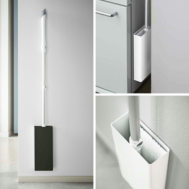 Yamazaki Tower タワー スタンド 収納 マグネットフローリングワイパースタンド フローリングワイパー クイックルワイパー