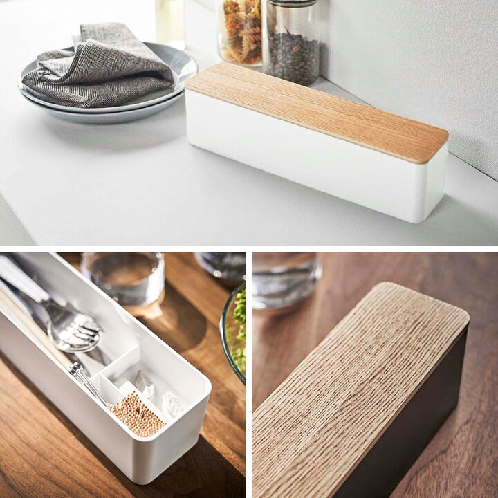 カトラリーケース 蓋付き おしゃれ カトラリーボックス ペンケース 卓上 収納ボックス 古木ロングケース 小物入れ 木製 箸入れ オープニング大放出セール 木製