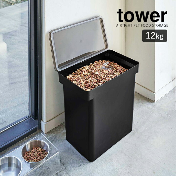 楽天市場】【特典付】［ 密閉ペットフードストッカー 12kg 計量カップ 