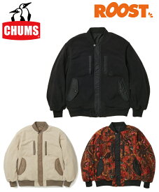 CHUMS チャムス Recycle Chumley Fleece Reversible Jacket リサイクルチャムリーフリースリバーシブルジャケット メンズ 日本正規品 2023秋冬 CH04-1366 メンズ フリース アウター ジャケット MA-1