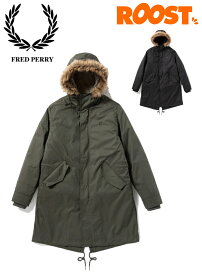 FRED PERRY フレッドペリー Zip-In Liner Fishtail Parka ジップインフィッシュテールパーカー J6504 日本正規品 アウター ジャケット コート 3WAY モッズコート モッズパーカー プリマロフト