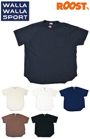 WALLA WALLA SPORT ワラワラスポーツ S/S BASEBALL TEE SOLID 半袖 ベースボール Tシャツ 日本正規品 メンズ