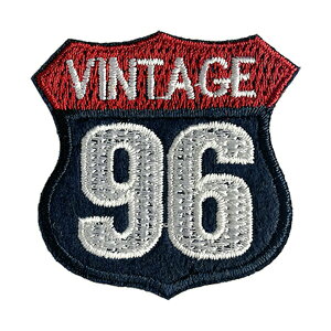 �~���^���[ ���b�y�� �h�J �A�C�����ڒ� �c5.2cm×��5.2cm VINTAGE 96 �A�C�������b�y�� ��| ���� ���w ����؂� �A�b�v���P �����Ղ肯 wappen