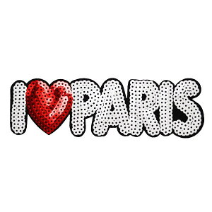 ���b�y�� �傫�� �r�b�O�T�C�Y �X�p���R�[�� �A�C�����ڒ� �c5.2cm×��17.1cm �n�[�g PARIS �p�� �L���L�� �f�R �_���X ���� ���w �A�b�v���P �����Ղ肯 wappen