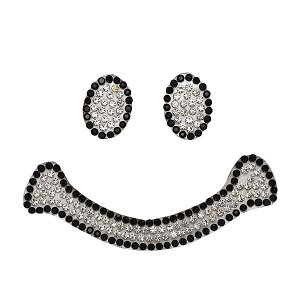 �X�}�C�� �X�g�[�� ���b�y�� �A�C�����ڒ� �c5.5cm×��7.8cm �u���b�N×�V���o�[ ���܂��� smile �ɂ������ �j�R����� �L�����N�^�[ �L���L�� �A�C�������b�y���@�f�R �_���X ���� ���w �A�b�v