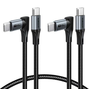 SUNGUY���pUSB C-USB C�P�[�u��0.6M [��{�g]�A���߂�L �� Type C 60W�}���[�d�P�[�u���AiPhone 17/16/15 Pro Max�ASamsung Galaxy S25/24�AiPad Pro�AMacBook�pUSB-