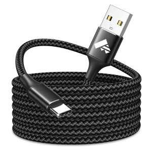 �^�C�vc �P�[�u�� 3m �����Ղ��[�[�d�� �}�� �P�[�u�� USB A to USB C �[�d�R�[�h �i�C�����҂� Type C ���� iPhone17/16 /15 Pro Max Plus Galaxy Xperia Xiaomi LG Switch���̑�Type-C�S�@��Ή��i�u���b�N�j