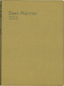 博文館 手帳 2025年 B6 ウィークリー デスクプランナー 7日 ゴールド No.185 (2025年 1月始まり)