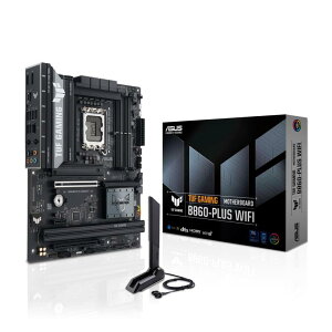 ASUS TUF Gaming B860-PLUS WiFi B860 LGA 1851 ATX �}�U�[�{�[�h�A�C���e�� Core �E���g���V���[�Y2�Ή��A���x��AI PC�Ή��A12+1+2+1�X�e�[�W�ADDR5�APCIe 5.0�A3X M.2�AWi-F