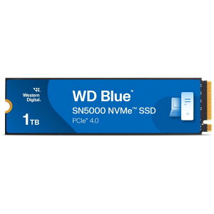 WDS100T4B0E [WD Blue SN5000 NVMe SSD�i1TB M.2(2280) PCIe Gen4 x4 NVMe 600TBW 3D TLC 5�N�j]