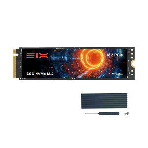 SIX X7400 512GB M.2 2280 NVMe PCIe Gen4.0 SSD �����ő̃h���C�u �ǎ�5000MB/s �Q�[�~���O�p �q�[�g�V���N�t�� PS5�X�g���[�W�g���Ή�
