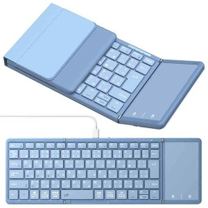 �y�v�V�ŁzOmikamo �L�[�{�[�h ���C�����X �܂肽���� ipad/iphone �L�[�{�[�h Bluetooth �^�b�`�p�b�h�t�� ���{��z�� �L�����������p �t���T�C�Y �}���`�y�A�����O Android/Win/Mac/iOS/Google�Ή� U