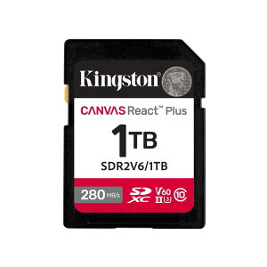 �L���O�X�g�� SDXC�J�[�h 1TB �ő�280MB/s UHS-II V60 4K Canvas React Plus SDR2V6/1TB ���i��������