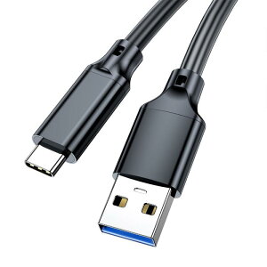 USB Type-C �P�[�u�� 0.3M USB-A to USB-C �P�[�u�� USB 3.2(Gen2) 10Gbps�����f�[�^�]�� QC3.0�Ή� 3A�}���[�d MacBook�ALifeBook �APixel�AGalaxy�AAQUOS��USB-C�@