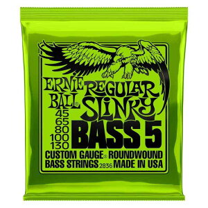 �y���K�i�z ERNIE BALL 2836 �x�[�X�� 5�� (45-130) 5-STRING REGULAR SLINKY BASS ���M�����[�E�X�����L�[�E�x�[�X