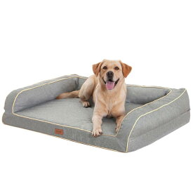 EMME 犬 ベッド 清掃しやすい 防水 ペットベッド ペットソファー 犬用ベッド 洗える さらさら 通気性 蒸れにくい ペットクッション 枕付き クッション性が 高反発 高齢犬 子犬 猫 多頭飼い 取