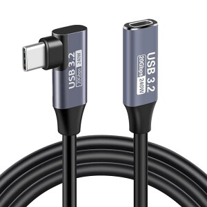 USBC �����P�[�u�� 0.2M L�� 20Gbps USB C 3.2 �����P�[�u�� 240W �}���[�d Ultra HD 4K@60Hz USBC �I�X-���X MacBook�AiPad Pro/Air�AGalaxy S25 S24�AMatebook�A