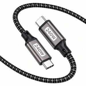 USB Type-C �P�[�u�� 2M PD3.1�Ή� 240W���}���[�d USB2.0�K�i USB-C to C ���ϋv�i�C�����҂� MacBook/Surface/Android�X�}�z�ȂǑΉ�