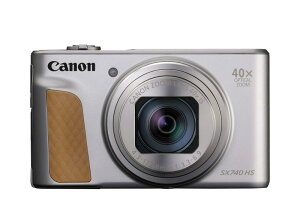 Canon �R���p�N�g�f�W�^���J���� PowerShot SX740 HS �V���o�[ ���w40�{�Y�[��/4K����/Wi-Fi�Ή� PSSX740HSSL