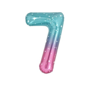 40インチ 大きい 数字 バルーン 7 ブルー ピンク 星空 ナンバー バルーン 誕生日 数字 風船 約100cm ハッピーバースデー 前撮り 結婚式パーティー 記念日 ウェディング お祝い 飾り