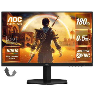 AOC Q[~Oj^[ 24G42E/11, 23.8C`, tHD/1920×1080@180Hz, x0.5ms(MPRT), Fast IPS, HDMI2.0 x 1/ DP1.4x1,u[Cgጸ, tbJ[t[, Ada