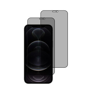 HKKAIS 左右の視野 のぞき見防止 iPhone12 Pro Max 用 覗き見防止 ガラスフィルム 日本製硝子採用 強化 ガラス 液晶画面 保護フィルム【2枚セット】
