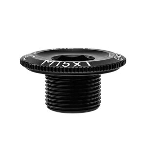 1個 自転車クランクボルトアルミ合金クランクカバーキャッププレートクランク自転車チェーンホイールクランクセット固定ネジマウンテンロードバイク (黒 M20*14.2mm)