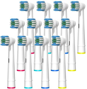 FIRIK ブラウン オーラルb 電動歯ブラシ 替えブラシの互換品 おーらるびー 交換ブラシ 歯ブラシ 電動 かえ はぶらし 回転ブラシ 12本入り 互換 ブラシ 大人 家庭用