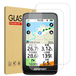 �y2���Z�b�g�zFor iGPSPORT BiNavi Air �t�B���� �����K���X �ی�t�B����YILLIONS ���Ɏq�f�ސ� �d�x9H ��U�h�~ �X�N���b�`�h�~ �������� iGPSPORT BiNavi Air �t���ی�t�B����