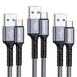 GHNTJAP USB Type C P[u 1M y3{Zbgz USB A to USB C P[u 3A}[d QC3.0/2.0Ή iPhone15/Galaxy/Pixel/Xperia/LG^Cvc@Ή iC҂