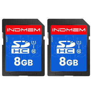 INDMEM SDJ[h 8GB SDHC [J[h UHS-I U1 Class10  Full HD fW^J rfI Be 2Zbg