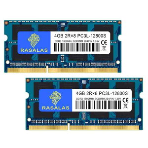 DDR3L 1600MHz PC3L-12800 Sodimm 4GB×2�� Non ECC �d�� 1.35V �� 1.5V ���Ή� CL11 2Rx8 204 Pin �m�[�gPC�p ������