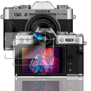 �y2���Z�b�g�z �Ή� FUJIFILM X-T30 III/X-T30 II/X-S10 / X-T30 �K���X�t�B���� �y���{���Ɏq �d�x9H�z �Ή� FUJIFILM X-T30 III �t�B���� �A�N�Z�T���[ �����K���X �t�� �ی�t�B���� 3D