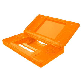 eXtremeRate ds liteに対応用組み立て式カスタム交換シェルクリア素材、交換ボタンも付き、ニンテンドーdsライトに対応用スクリーンレンズ【クリアオレンジ】