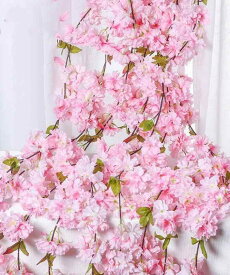 siawadeky 桜 ガーランド 桜の藤 3本セット 枯れない花 人工造花 桜の花 春の花 絹花 庭園飾り 手作り花輪 写真撮影 壁掛け 花園装飾 結婚式 パーティー飾り 長さ5.4m/3本