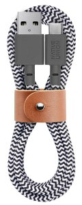 NATIVE UNION ilCeBujIjBelt Cable USB-C to USB-A 1.2m }[dP[u U[Xgbvt iPhone 16, Samsung Galaxy Z Fold 6, Flip 6, S24 Ultr