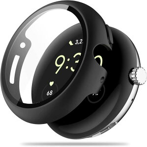 Google Pixel Watch 2/Pixel Watch 1 �p �P�[�X �ی� �K���X�t�B���� ��̌^ PC+TPE�ގ� ��d�\�� �S�ʕی� �����^ ���ϋv �����ȒP �ϏՌ� �����ߗ� �w��h�~ ���h�~ �J�o�[ (��)