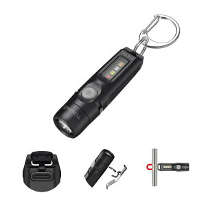 TUNENGE S15Pro �L�[�`�F�[�������d���A750 �����[���� EDC �|�P�b�g�����d�� �N���b�v�t�� USB C �[�d���~�j�����d�� �}�O�l�b�g�t�� �n�C�L���O �L�����v �C���ɍœK (�u���b�N)