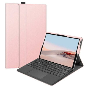 Fintie Microsoft Surface Go 4 / 3 / 2 / 1 2023/2021/2020/2018 10�C���` �P�[�X PU���U�[ ���^ �y�� �X�^���h�@�\ �}���`���p �y���z���_�[�t�� �X�^���h�J�o�[(���[�Y�S�[���h)